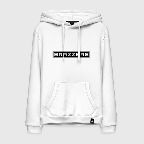 Мужская толстовка-худи Brazzers / Белый – фото 1