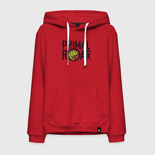 Мужская толстовка-худи Black logo / Красный – фото 1