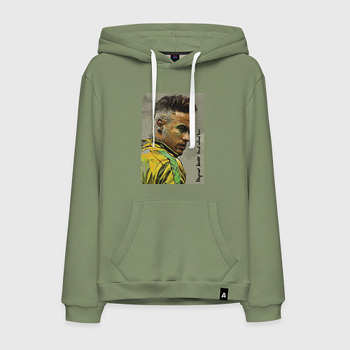 Мужская толстовка-худи Neymar Junior - Brazil national team / Авокадо – фото 1