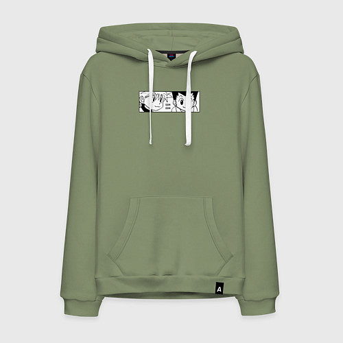 Мужская толстовка-худи Киллуа Золдик и Гон / Авокадо – фото 1