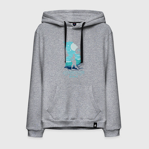 Мужская толстовка-худи Клауд Страйф / Меланж – фото 1