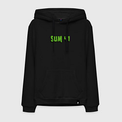 Толстовка-худи хлопковая мужская SUM41 LOGO, цвет: черный