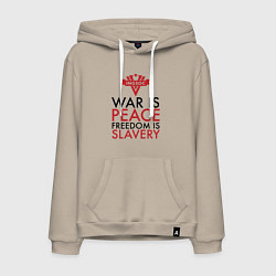 Мужская толстовка-худи War is peace freedom is slavery