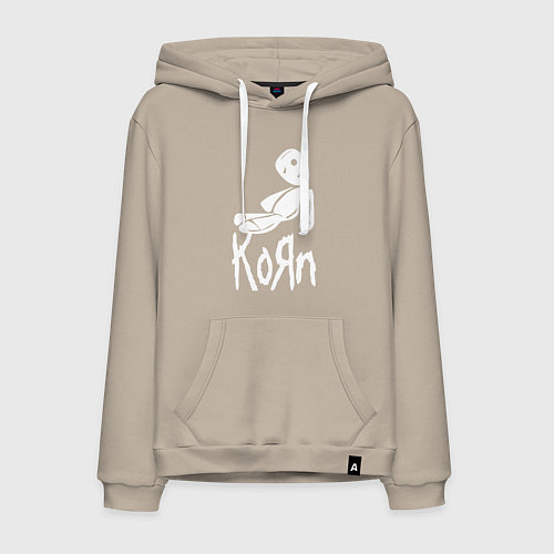 Мужская толстовка-худи Korn КоРн / Миндальный – фото 1