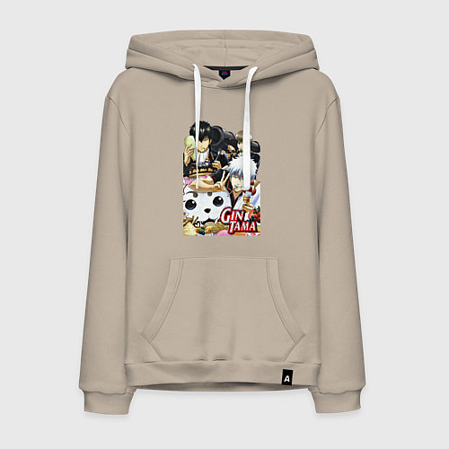 Мужская толстовка-худи Gintoki ice cream / Миндальный – фото 1