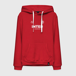 Толстовка-худи хлопковая мужская Inter Форма Чемпионов, цвет: красный