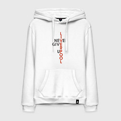 Мужская толстовка-худи Liverpool - Never Give Up