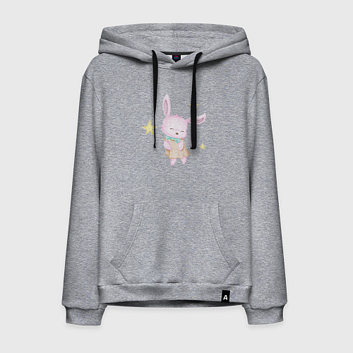 Мужская толстовка-худи Милый Крольчонок Танцует Со Звёздами / Меланж – фото 1