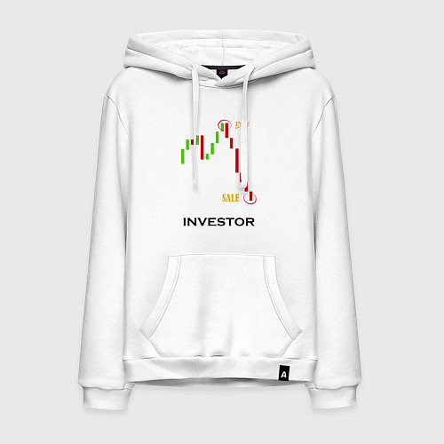 Мужская толстовка-худи Investor / Белый – фото 1