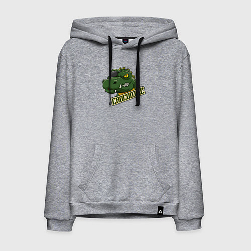 Мужская толстовка-худи Pirate Crocodile / Меланж – фото 1