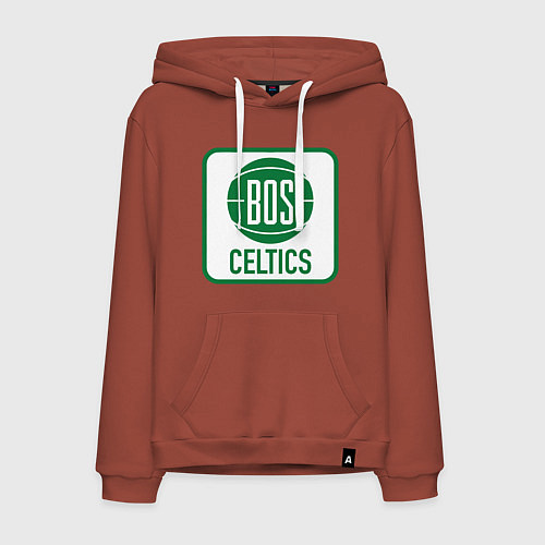 Мужская толстовка-худи Bos Celtics / Кирпичный – фото 1