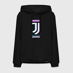 Мужская толстовка-худи Juventus FC в стиле Glitch