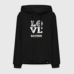 Толстовка-худи хлопковая мужская Bayern Love Classic, цвет: черный