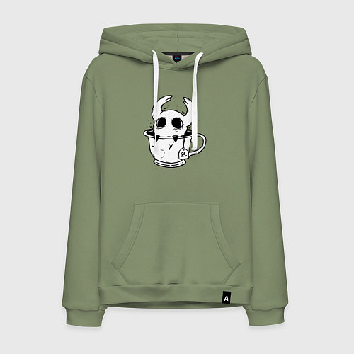 Мужская толстовка-худи Hollow Knight рыцарь в чашке / Авокадо – фото 1