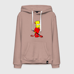 Мужская толстовка-худи Bart Simpson - devil