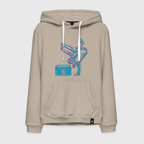 Мужская толстовка-худи Hip Hop Dance / Миндальный – фото 1