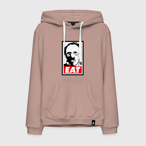 Мужская толстовка-худи Молчание ягнят / Пыльно-розовый – фото 1