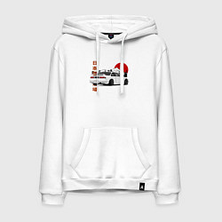 Толстовка-худи хлопковая мужская Nissan Silvia S14 Sr20 Japan Car, цвет: белый
