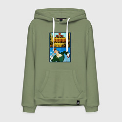 Мужская толстовка-худи Остров сокровищ - доктор Ливси