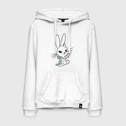 Мужская толстовка-худи Angel Bunny - my little pony - cartoon / Белый – фото 1
