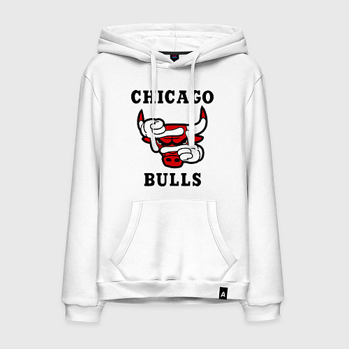 Мужская толстовка-худи Chicago Bulls SWAG / Белый – фото 1