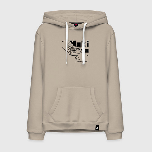 Мужская толстовка-худи Глаза Макимы / Миндальный – фото 1