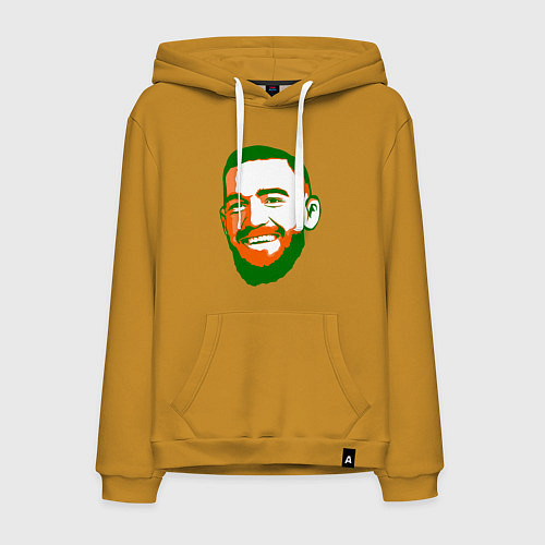 Мужская толстовка-худи Conor face / Горчичный – фото 1