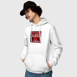 Толстовка-худи хлопковая мужская Metallica St Anger, цвет: белый — фото 2