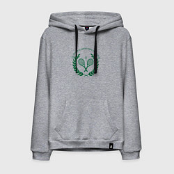 Толстовка-худи хлопковая мужская Теннисный клуб, цвет: меланж