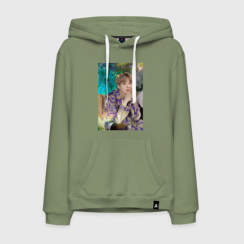 Мужская толстовка-худи Handsome Yoongi / Авокадо – фото 1