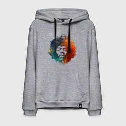 Толстовка-худи хлопковая мужская Хендрикс, цвет: меланж