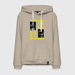 Толстовка-худи хлопковая мужская Nirvana SLTS, цвет: миндальный