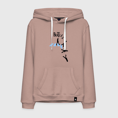 Мужская толстовка-худи The Beatles: break down / Пыльно-розовый – фото 1