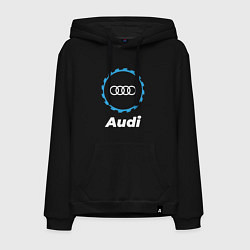 Толстовка-худи хлопковая мужская Audi в стиле Top Gear, цвет: черный