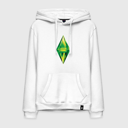 Мужская толстовка-худи Знак персонажа Симс / Белый – фото 1