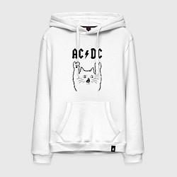 Мужская толстовка-худи AC DC - rock cat
