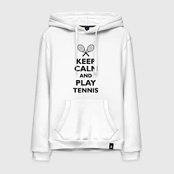 Мужская толстовка-худи Keep Calm & Play tennis