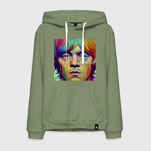 Мужская толстовка-худи Brian Jones Digital Portret / Авокадо – фото 1