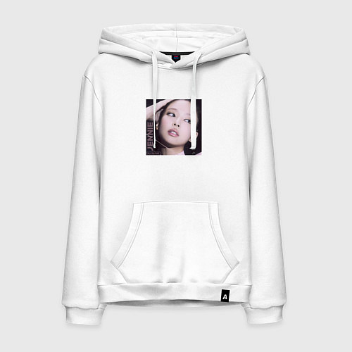 Мужская толстовка-худи Blackpink Jennie / Белый – фото 1