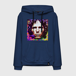 Мужская толстовка-худи Jim Morrison Glitch 25 Digital Art