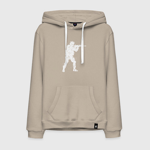 Мужская толстовка-худи Soldier counter strike / Миндальный – фото 1