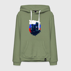 Мужская толстовка-худи Военные РФ и флаг - neuro art