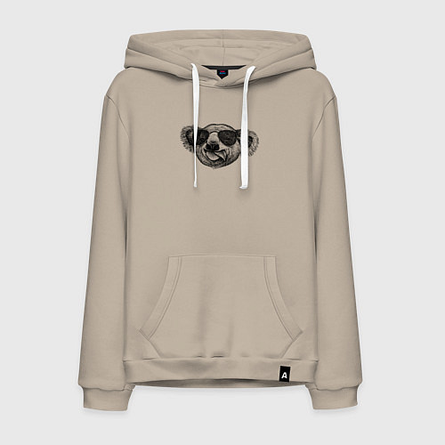 Мужская толстовка-худи Коала на стиле / Миндальный – фото 1