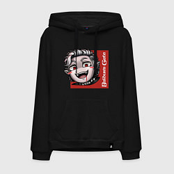 Толстовка-худи хлопковая мужская Астарион Baldurs gate 3, цвет: черный