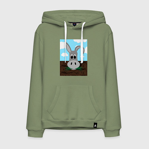 Мужская толстовка-худи Cartoon ослик Иа / Авокадо – фото 1