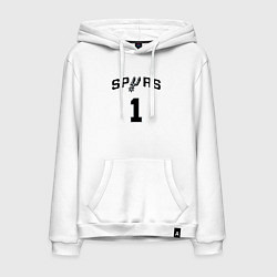 Толстовка-худи хлопковая мужская Форма Виктор Вембаньяма, цвет: белый