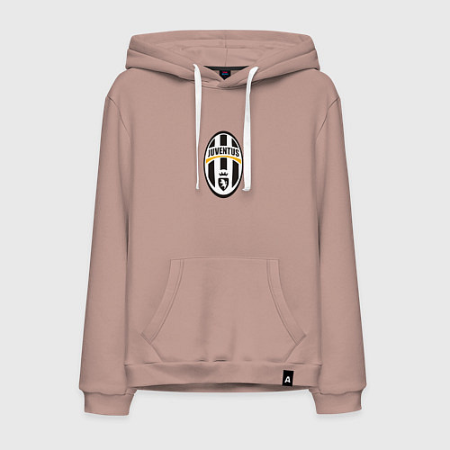 Мужская толстовка-худи Juventus sport fc / Пыльно-розовый – фото 1