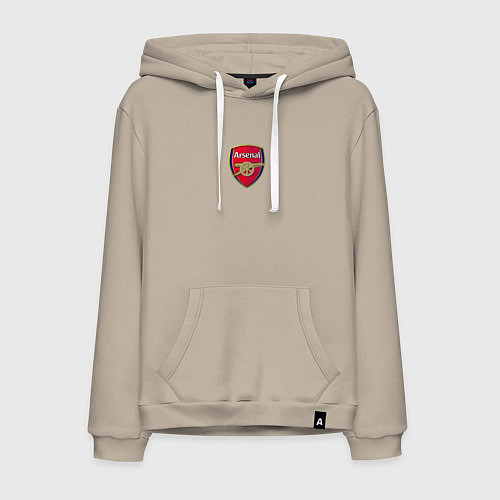 Мужская толстовка-худи Arsenal fc sport club / Миндальный – фото 1