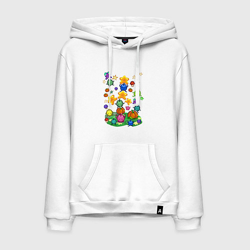 Мужская толстовка-худи Stardew Vally Junimo / Белый – фото 1