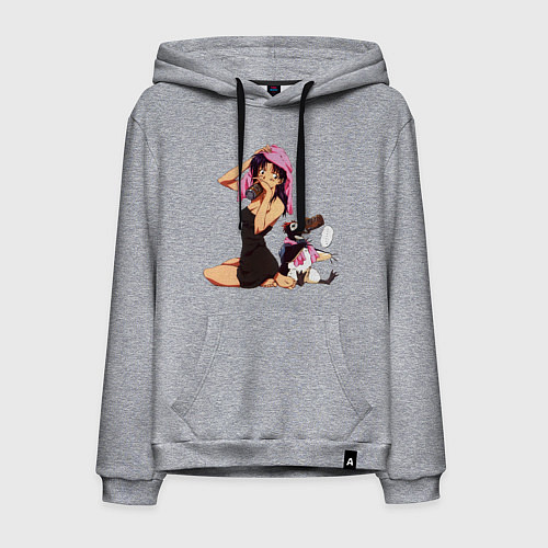 Мужская толстовка-худи Мисато и Пен-Пен / Меланж – фото 1